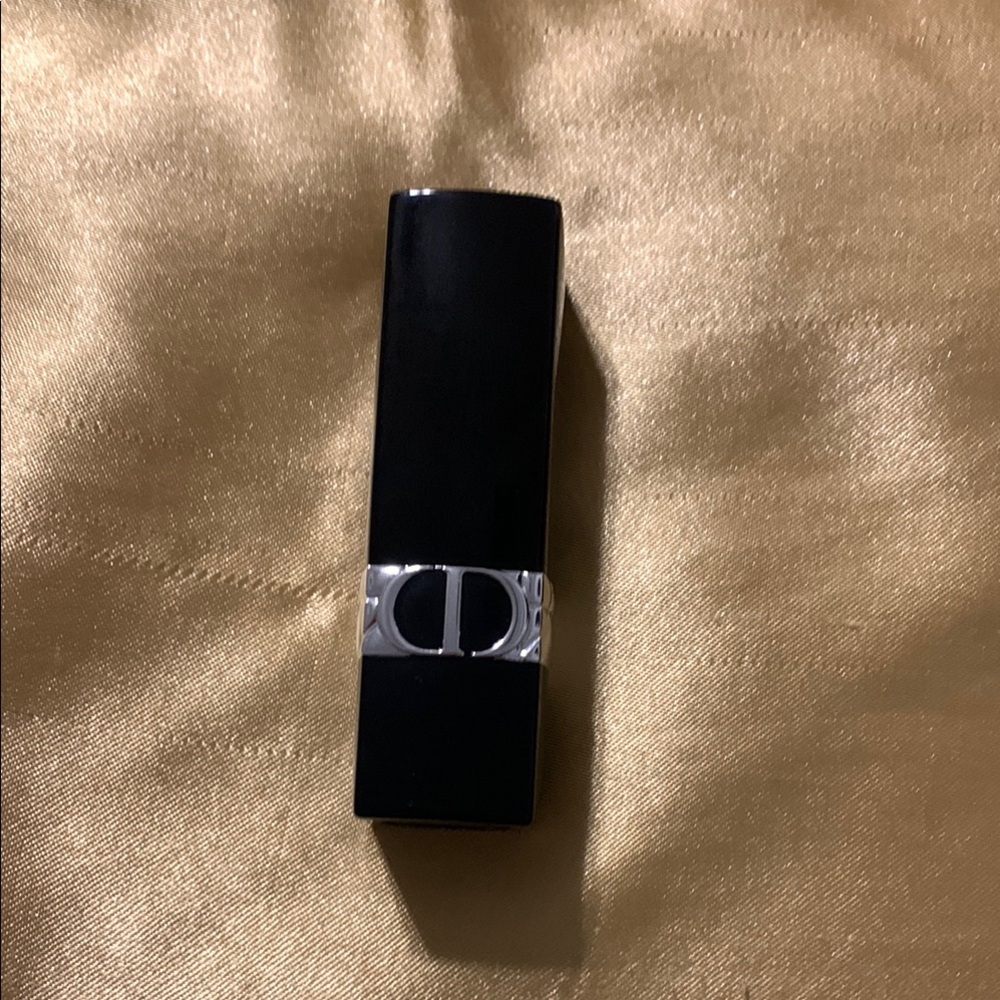 Dior Black Lipstick with Silver Detail 424